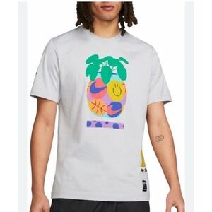 Nike Air Artist In Residence T- Shirt Short Sleeve Tee David Bruce Wolf Grey XXL